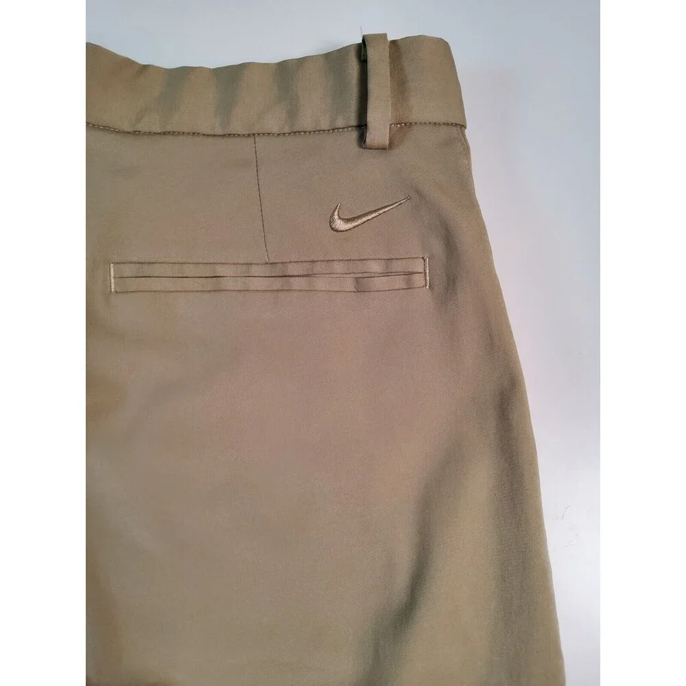 Nike Golf Dri-fit Short Men’s 32 Med Tan Chino Flat Front Active Performance